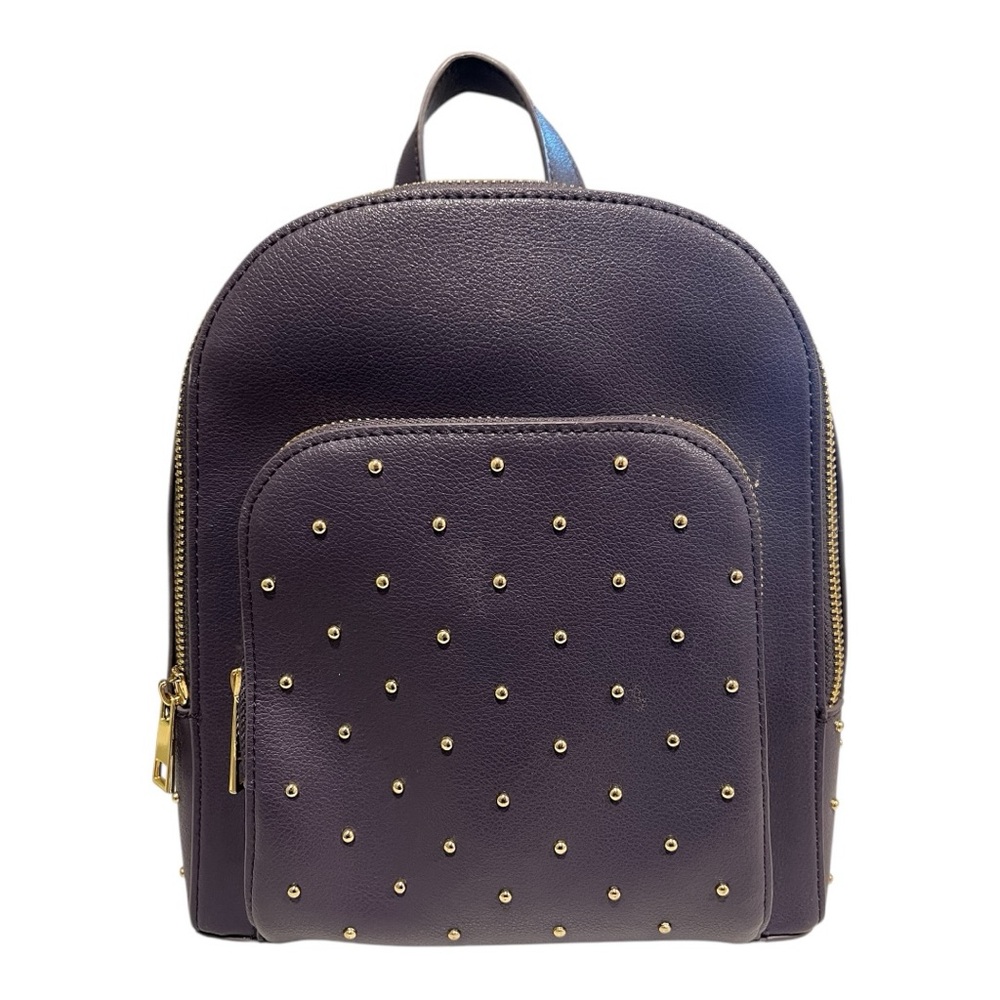 Cynthia Rowley purple mini backpack featuring gold studs